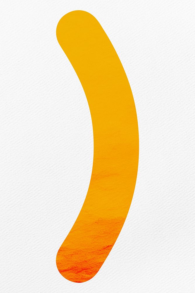 Yellow parentheses sign illustration