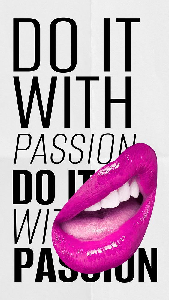 Do it with passion Facebook story 