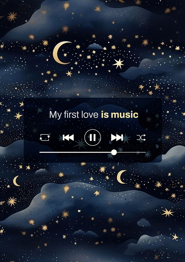 My first love is music poster 