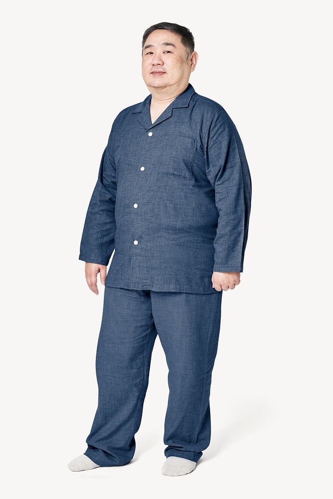 Men's pajamas mockup, plus size nightwear apparel psd