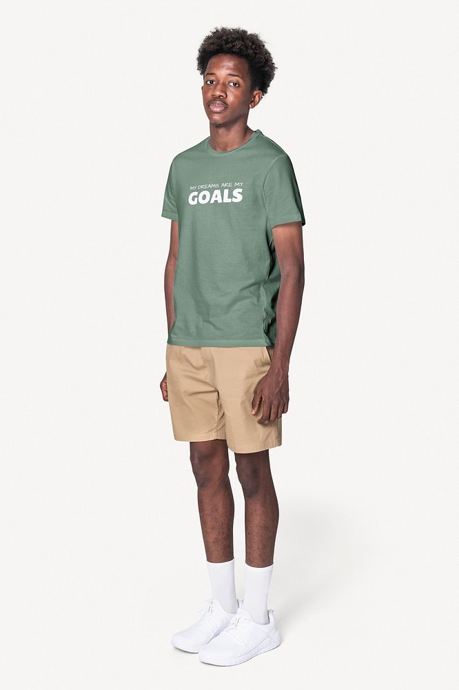 Men's t-shirt mockup, editable fashion psd