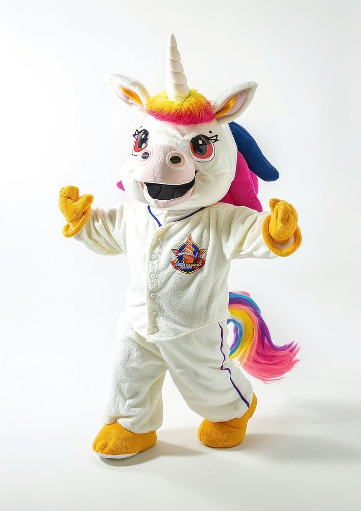 Unicorn mascot costume clothing apparel hosiery.