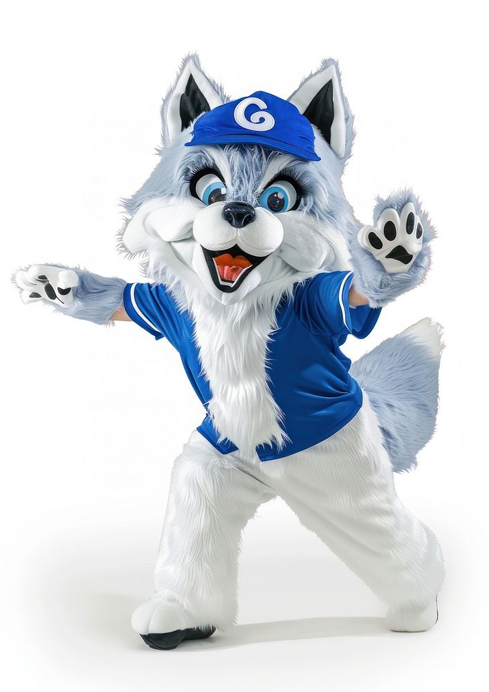 Wolf mascot costume clothing apparel glove.