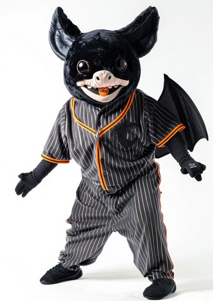 Bat mascot costume person clothing figurine.
