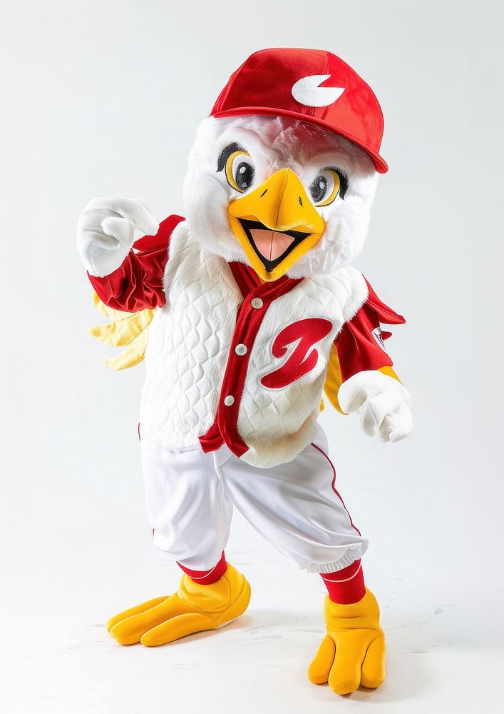 Bird mascot costume clothing apparel glove.