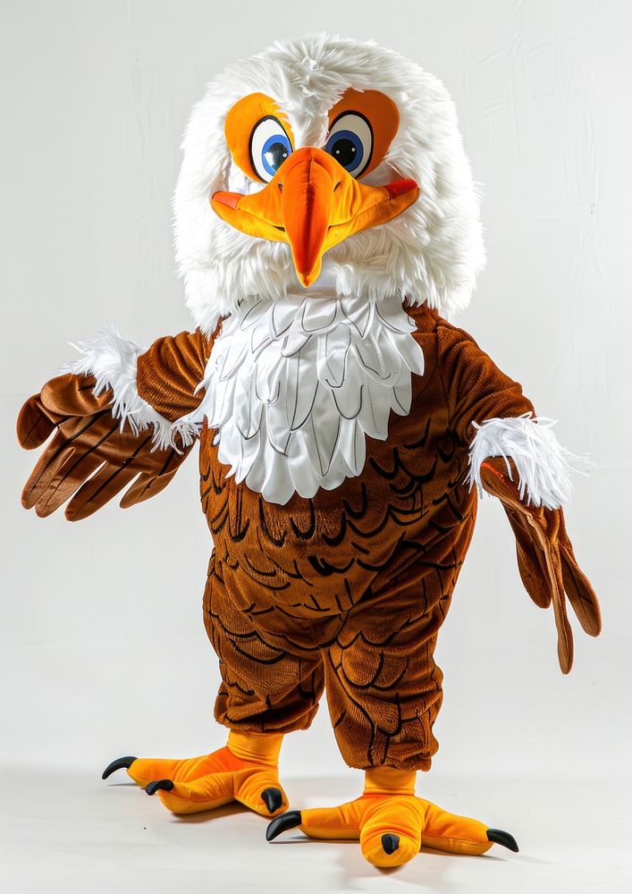 Eagle mascot costume animal beak bird.