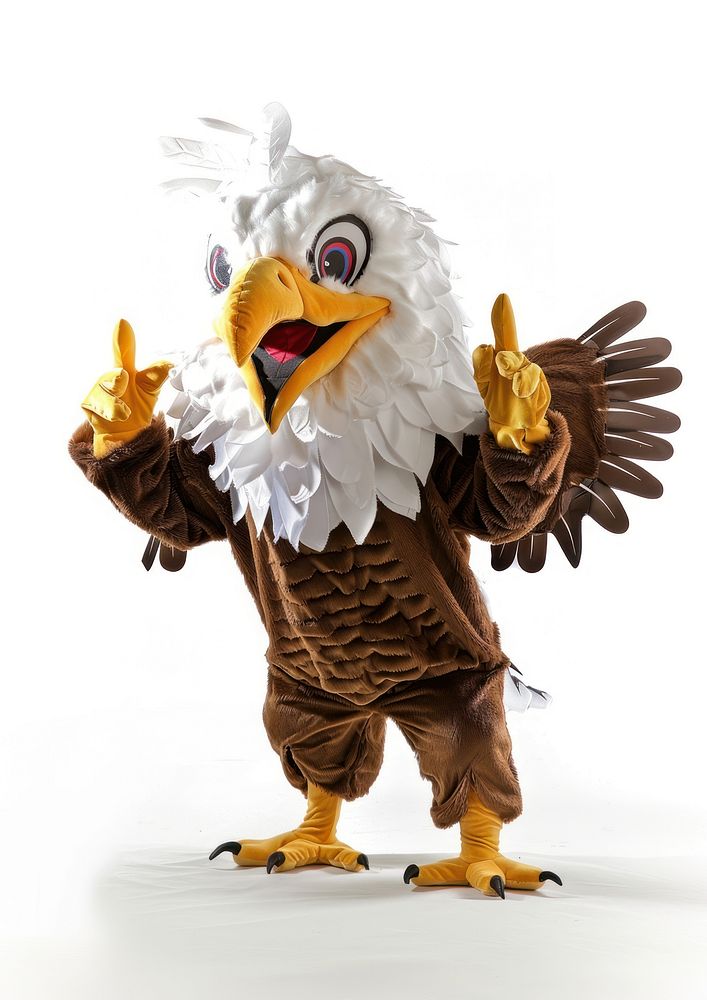 Eagle mascot costume animal bird beak.