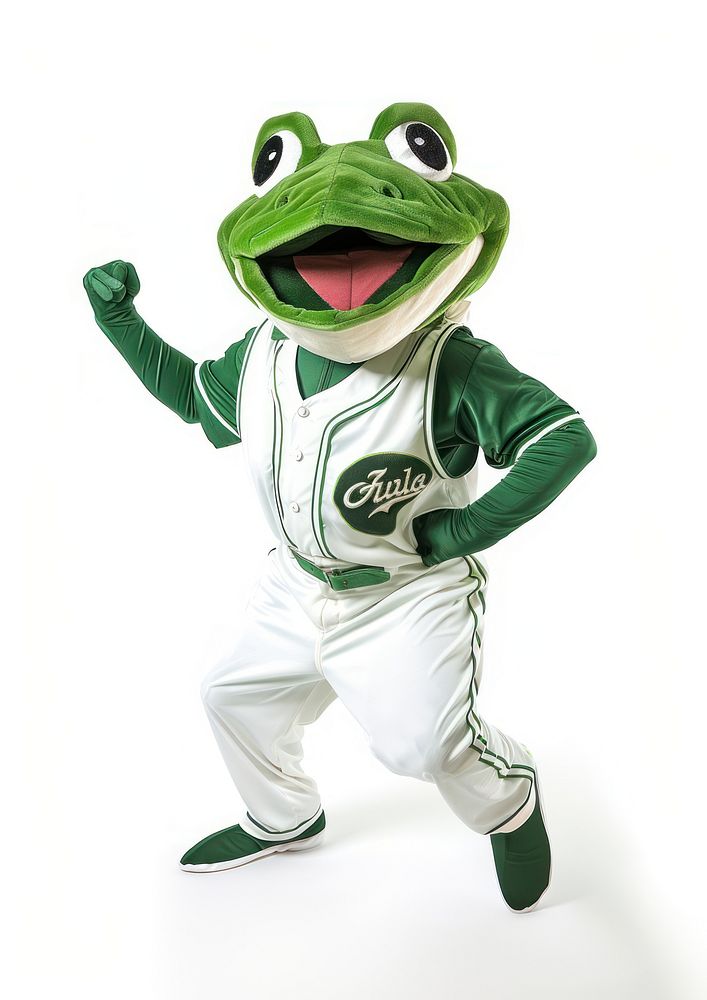 Frog mascot costume person child human.