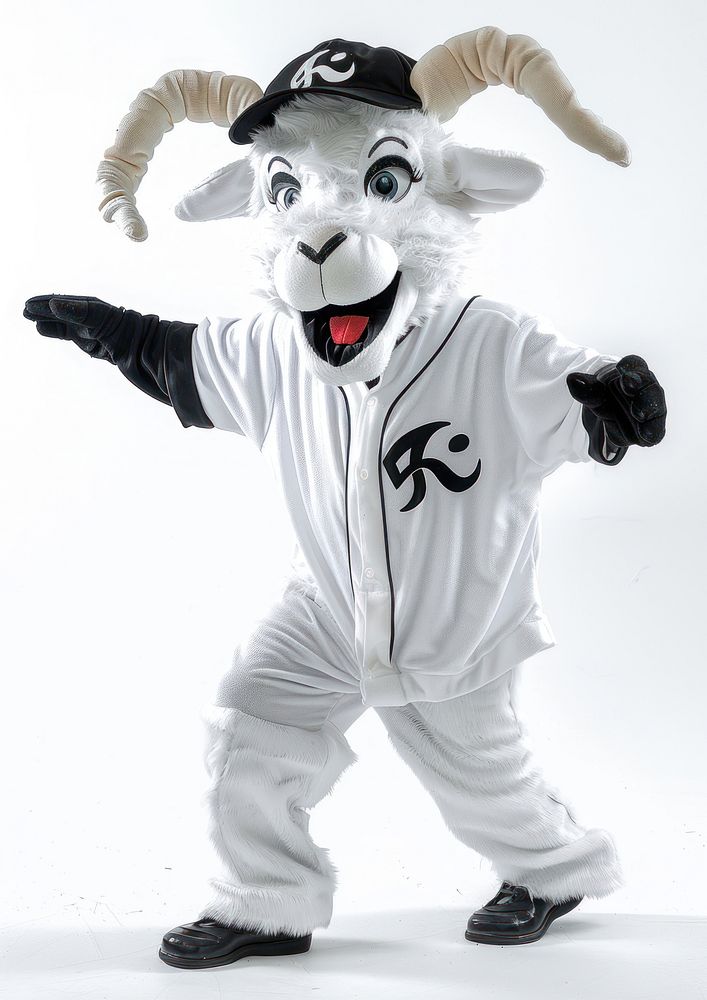 Goat mascot costume person clothing footwear.