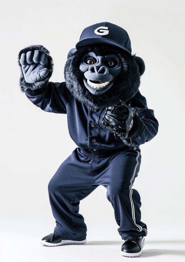 Gorilla mascot costume person clothing wildlife.