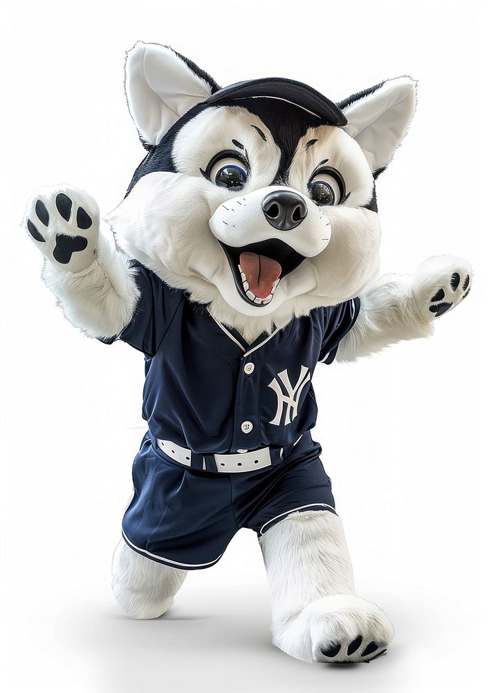 Husky mascot costume clothing apparel hosiery.