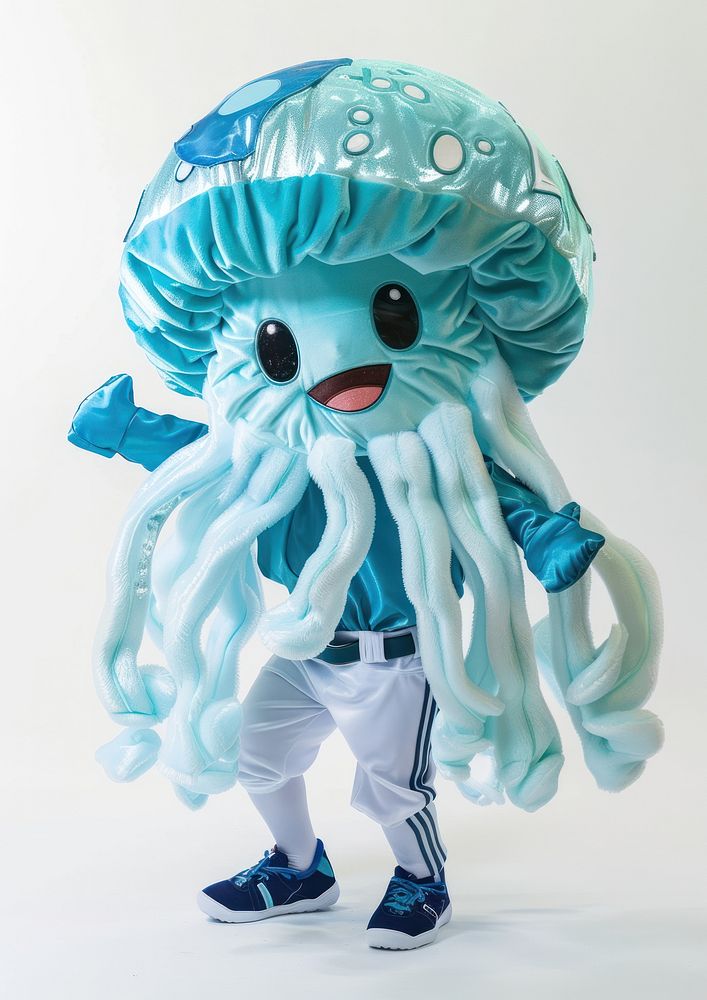 Jelly fish mascot costume person clothing apparel.