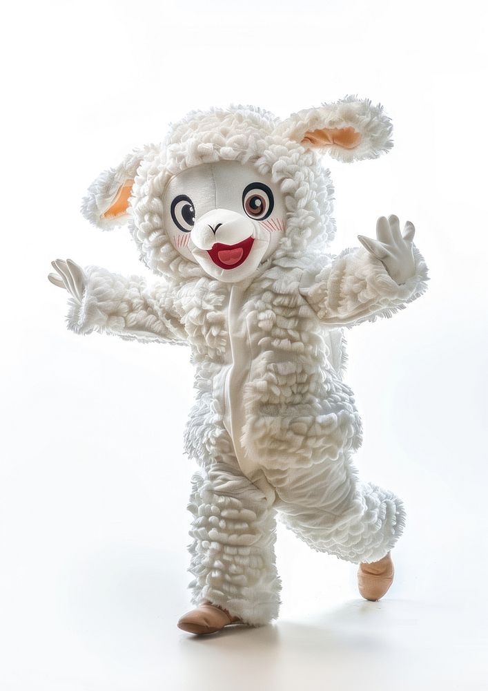 Lamb mascot costume plush toy.