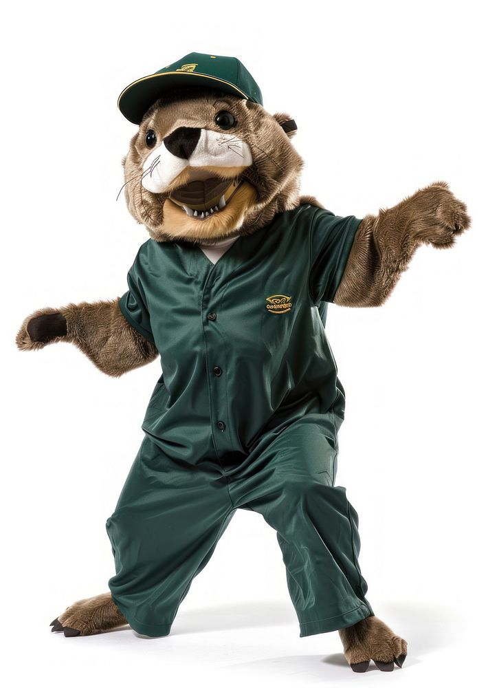 Otter mascot costume toy.