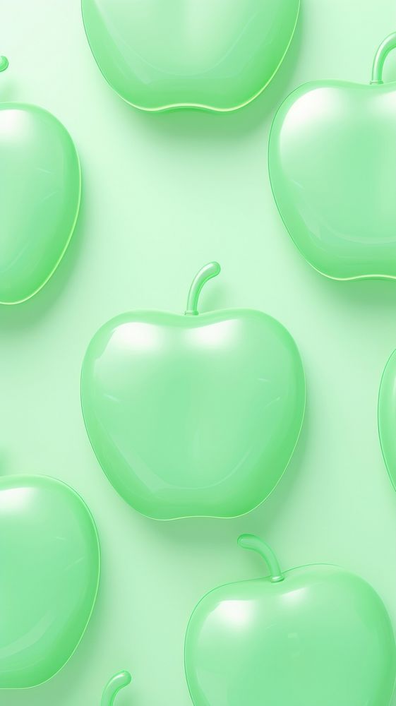 Apple inflated 3d wallpaper balloon produce fruit.