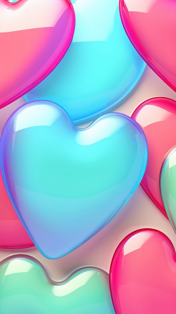 Heart inflated 3d wallpaper balloon symbol love heart symbol.