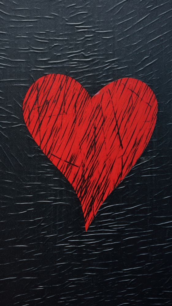 Heart blackboard symbol racket.