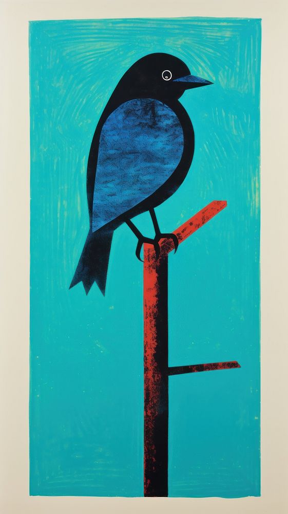 Bird blackbird agelaius painting. | Free Photo Illustration - rawpixel