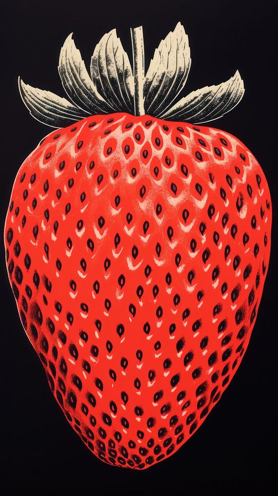 Strawberry produce animal fruit.