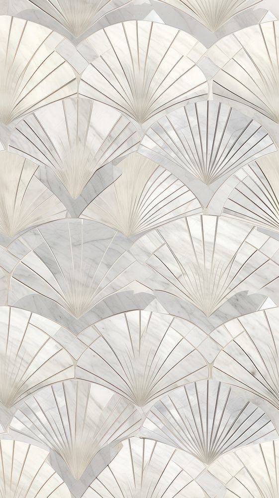 Fan geometric tile pattern canopy.