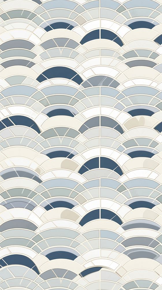 Japanese wave tile pattern architecture building housing.