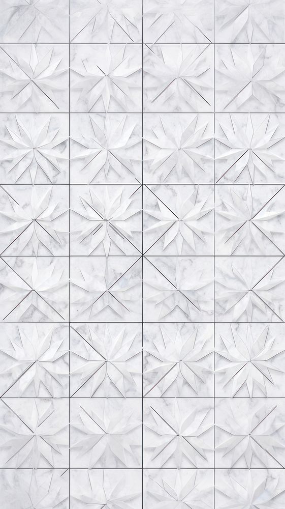 Snowflake tile pattern blackboard indoors floor.