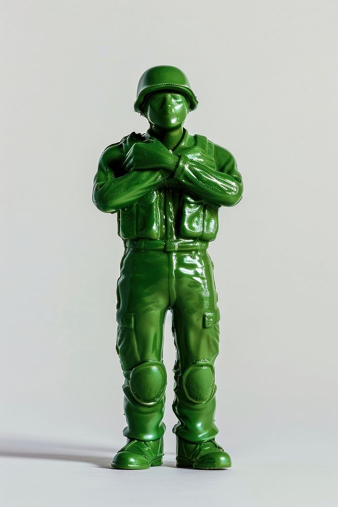 Plastic toy soldier doing hugging accessories accessory figurine.