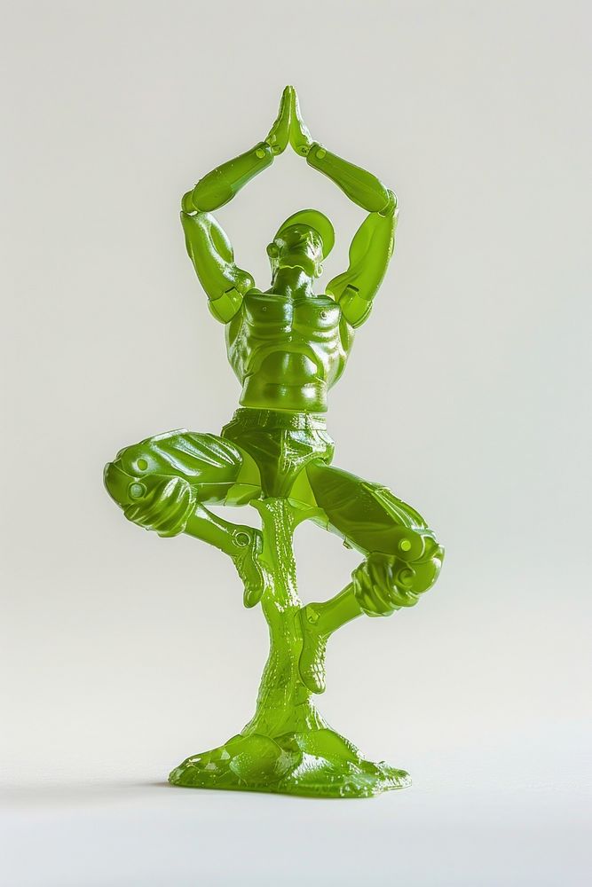 Green plastic toy soldier art accessories accessory.
