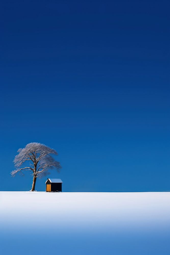 Photo of a country snow architecture countryside.
