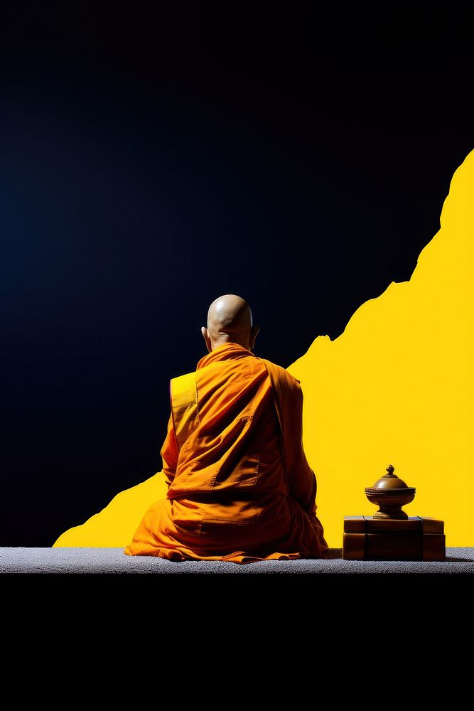 Photo of a Buddhism worship person prayer.