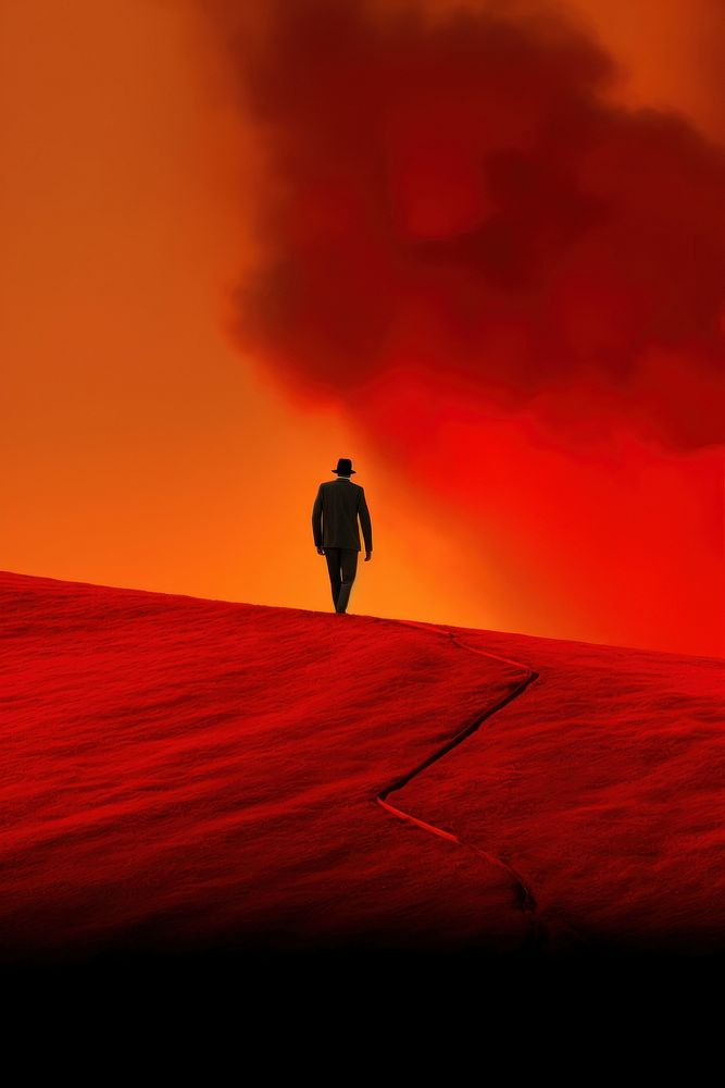 Photo of a hell outdoors standing walking.