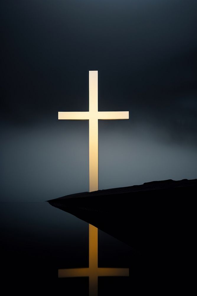 Photo of a spiritual faith symbol cross.