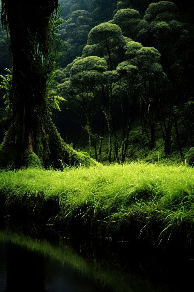 Photo of a Rainforest rainforest landscape green.