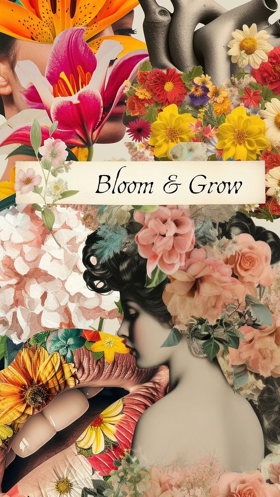 Bloom & grow Facebook story template