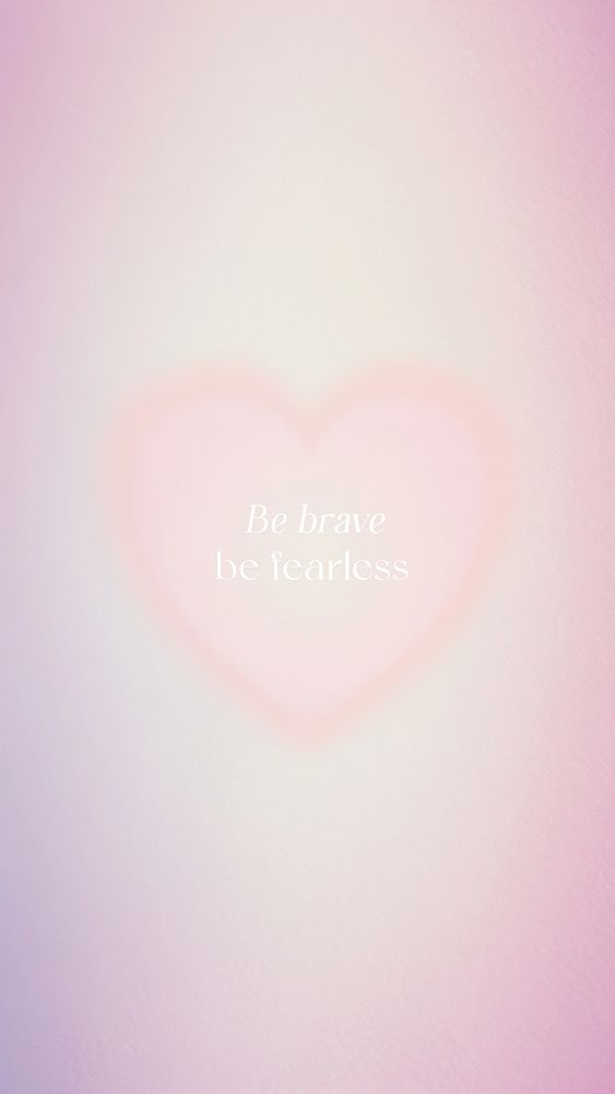 Brave and fearless mobile wallpaper template