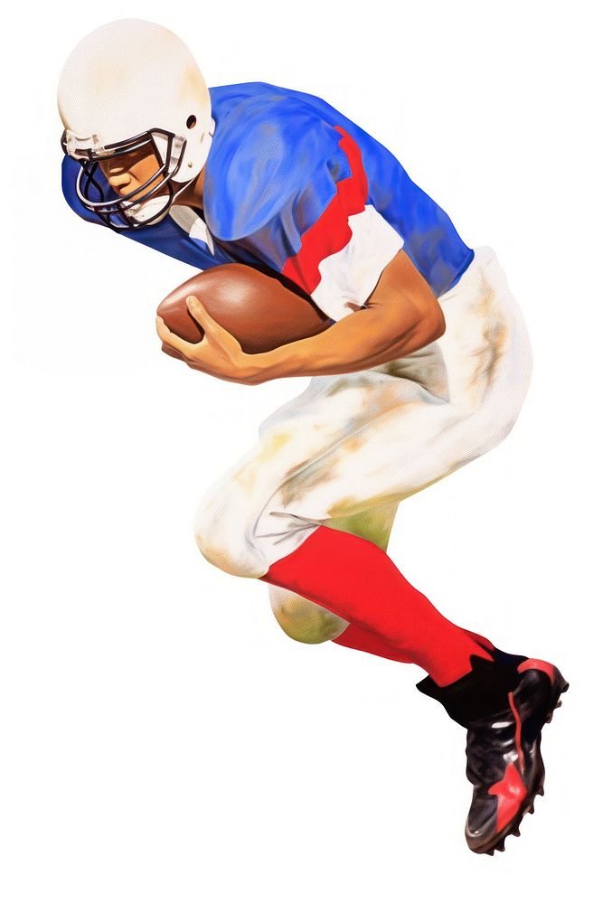 Person playing American football sports helmet adult.