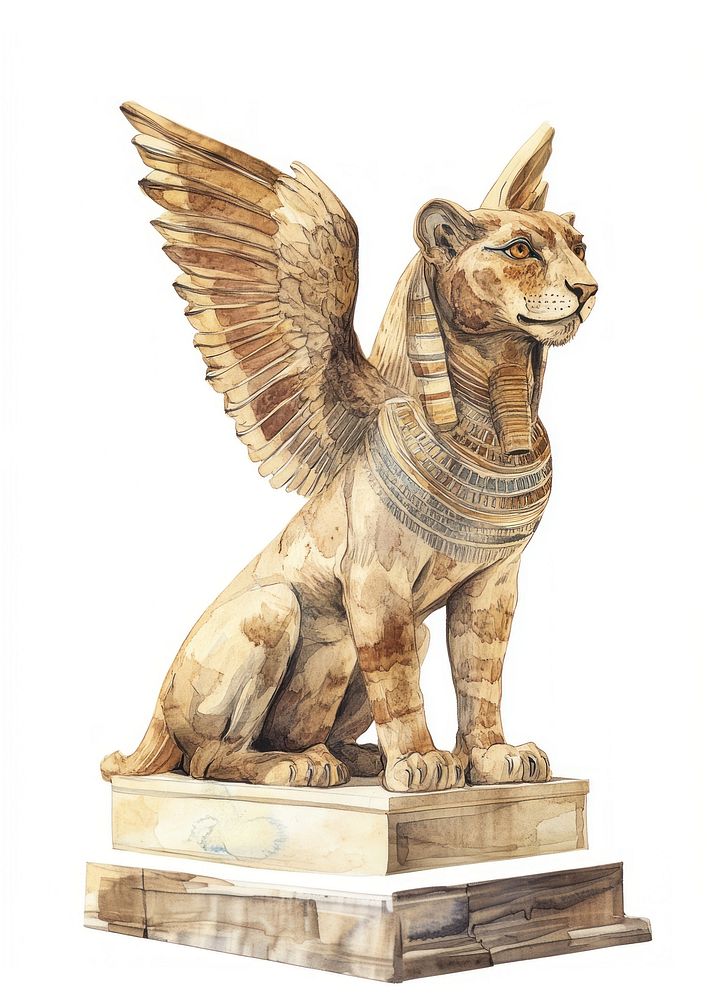 A Sphinx art illustration historical.