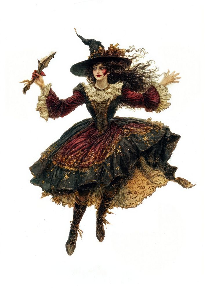 A Witch art illustration costume.