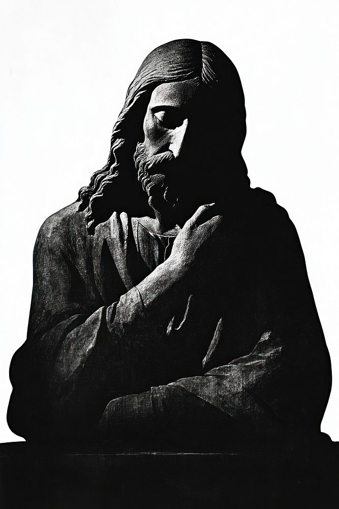 Jesus art contemplation photography.