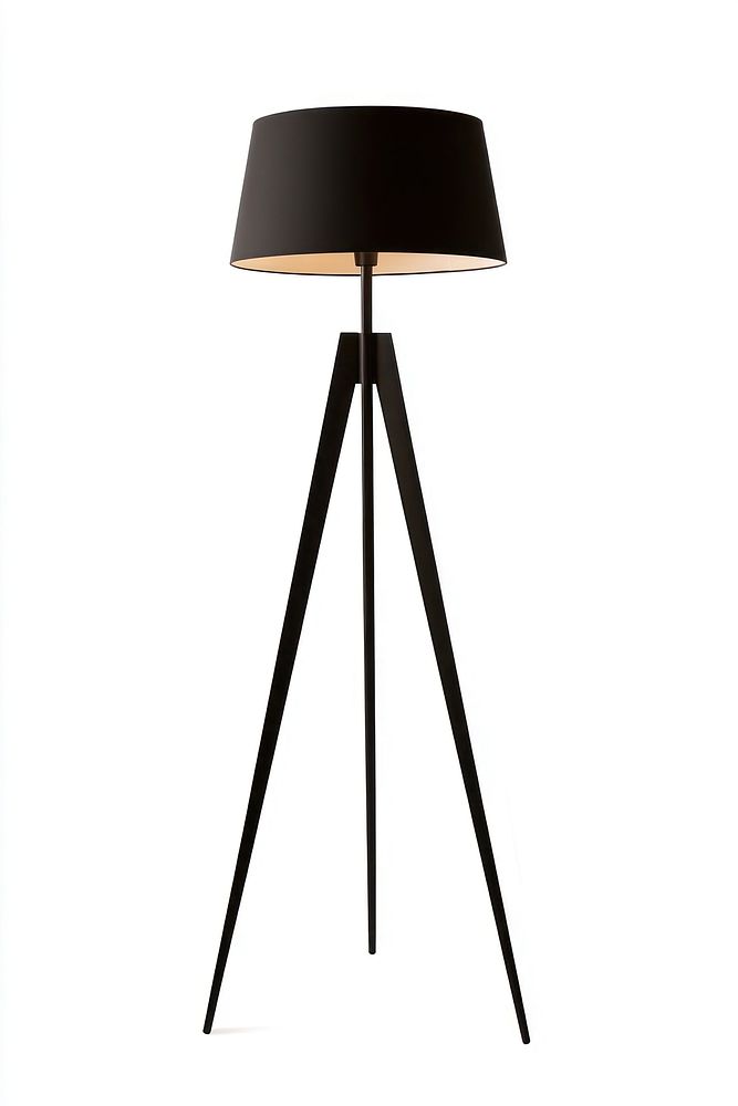 Minimal industrial floor lamp tripod style contemporary.