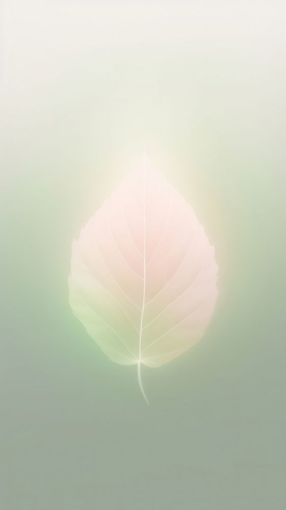 Blurry leaf icon shape aura wallpaper gradient nature pastel.