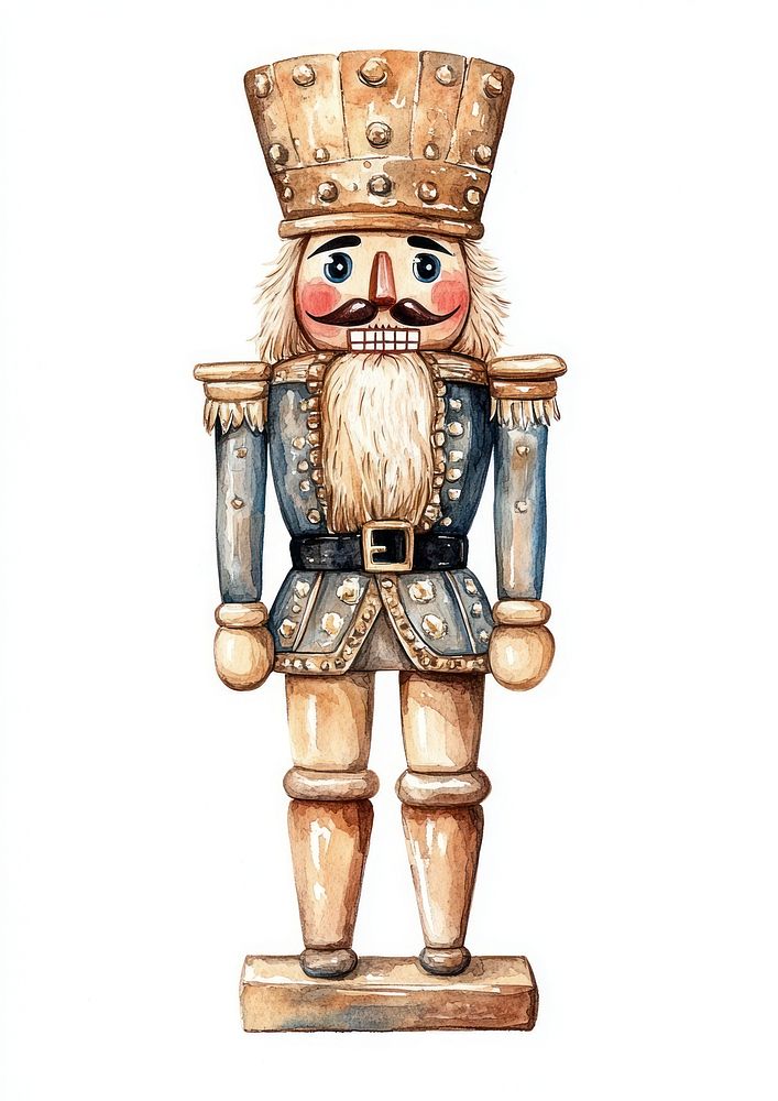 Nutcracker illustration art traditional.