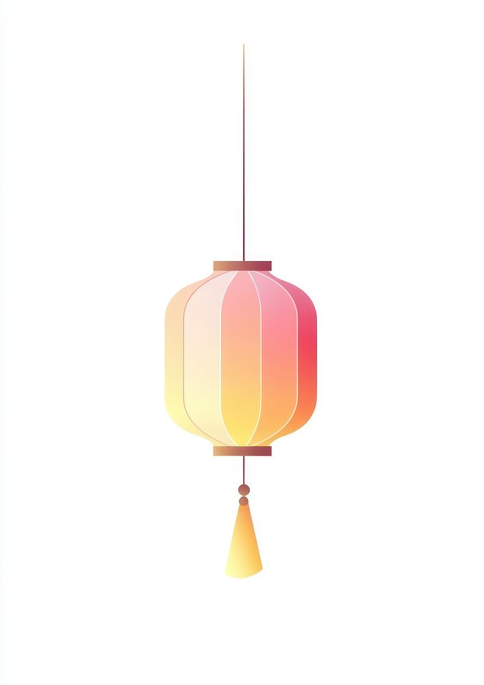 Chinese lamp illustration traditional minimalist.