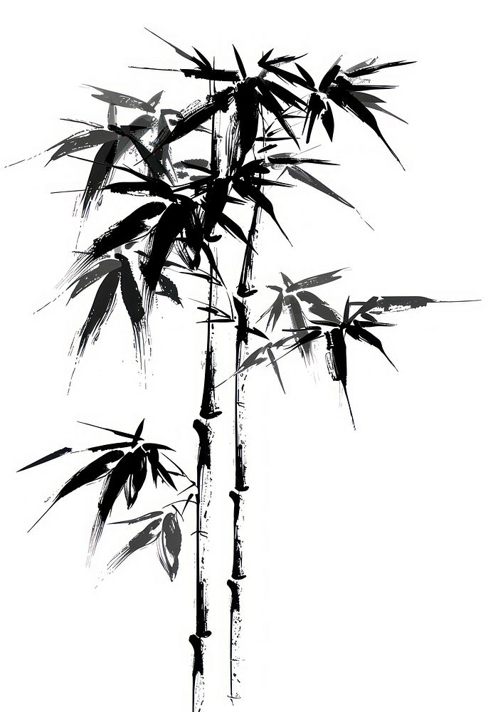 Bamboo tree bamboo plant style.