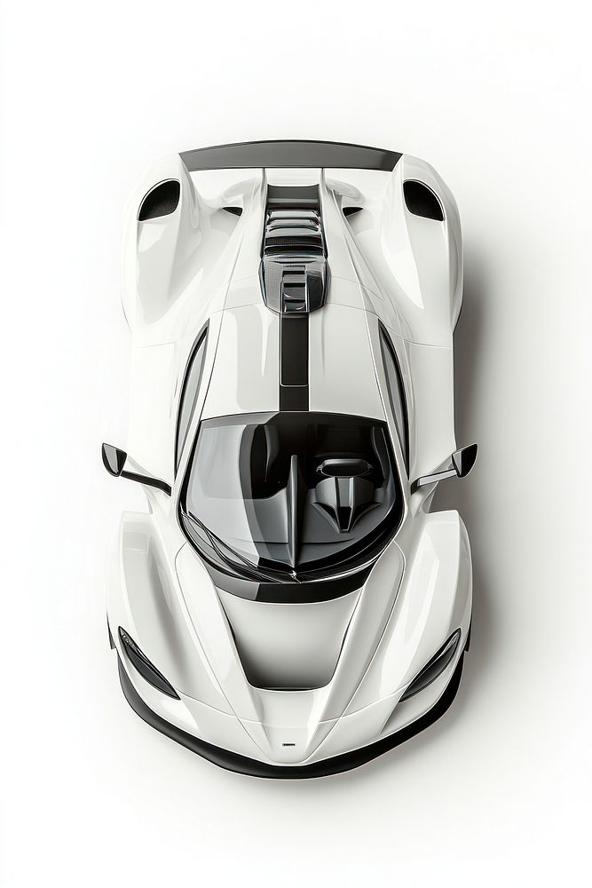 Real supercar modern concept automobile vehicle white.