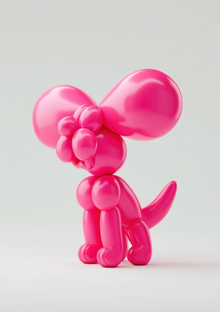 Cute simple dog balloon twisted art decoration sculpture.