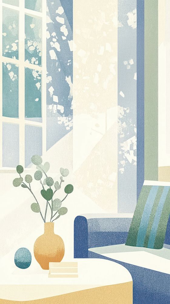 Winter home wallpaper interior mobile pastel.