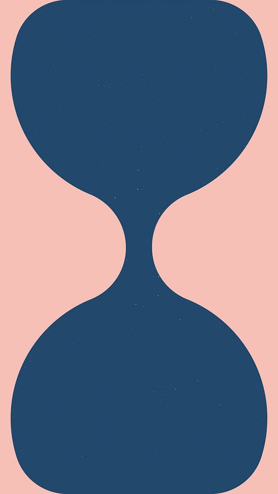 Minimalist abstract hourglass  mobile wallpaper