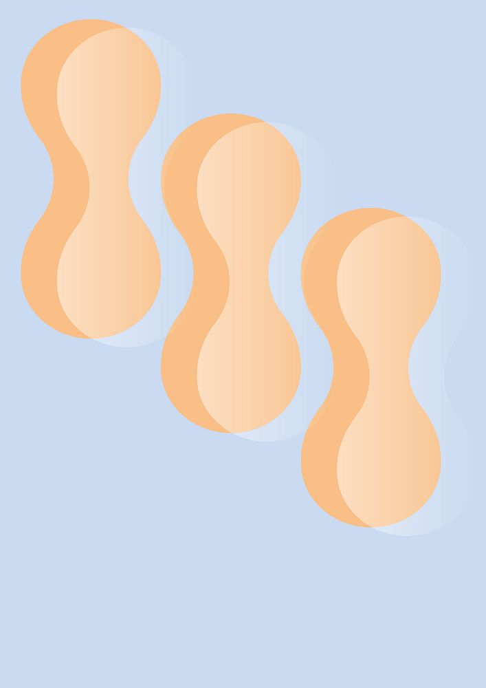 Abstract peanut shapes pattern background