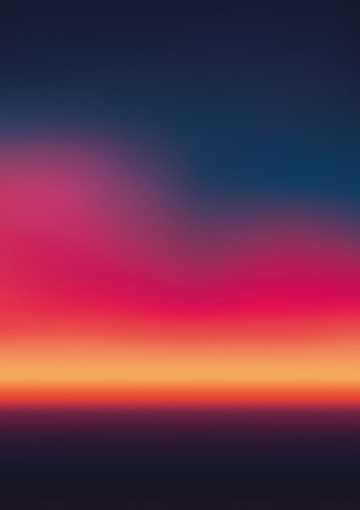 Vibrant gradient sunset horizon background